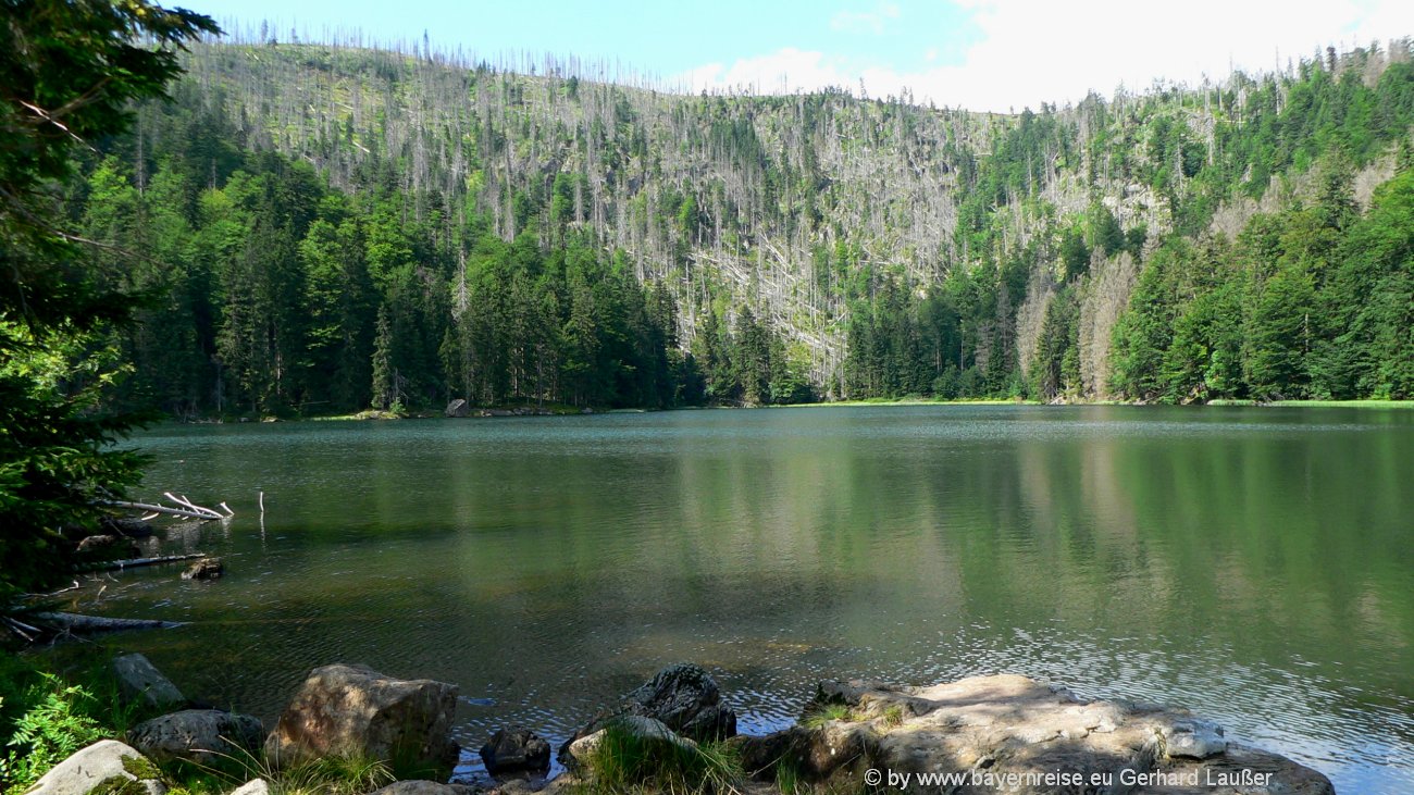 Rachelsee wandern Rachel Bayerischer Wald Rachelkapelle